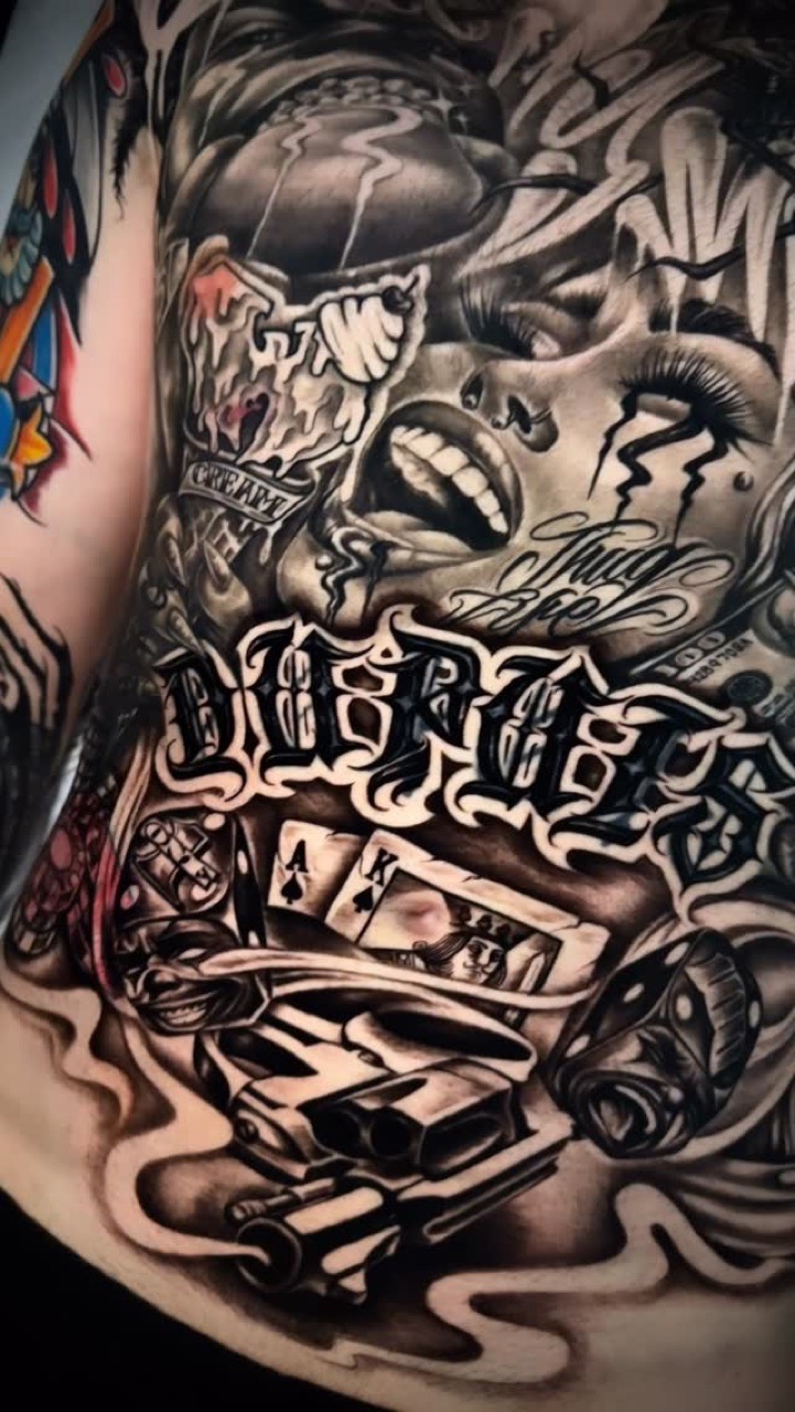 Lettering & Script tattoo artist work by Coop at Yes Electric Tattoo Toronto