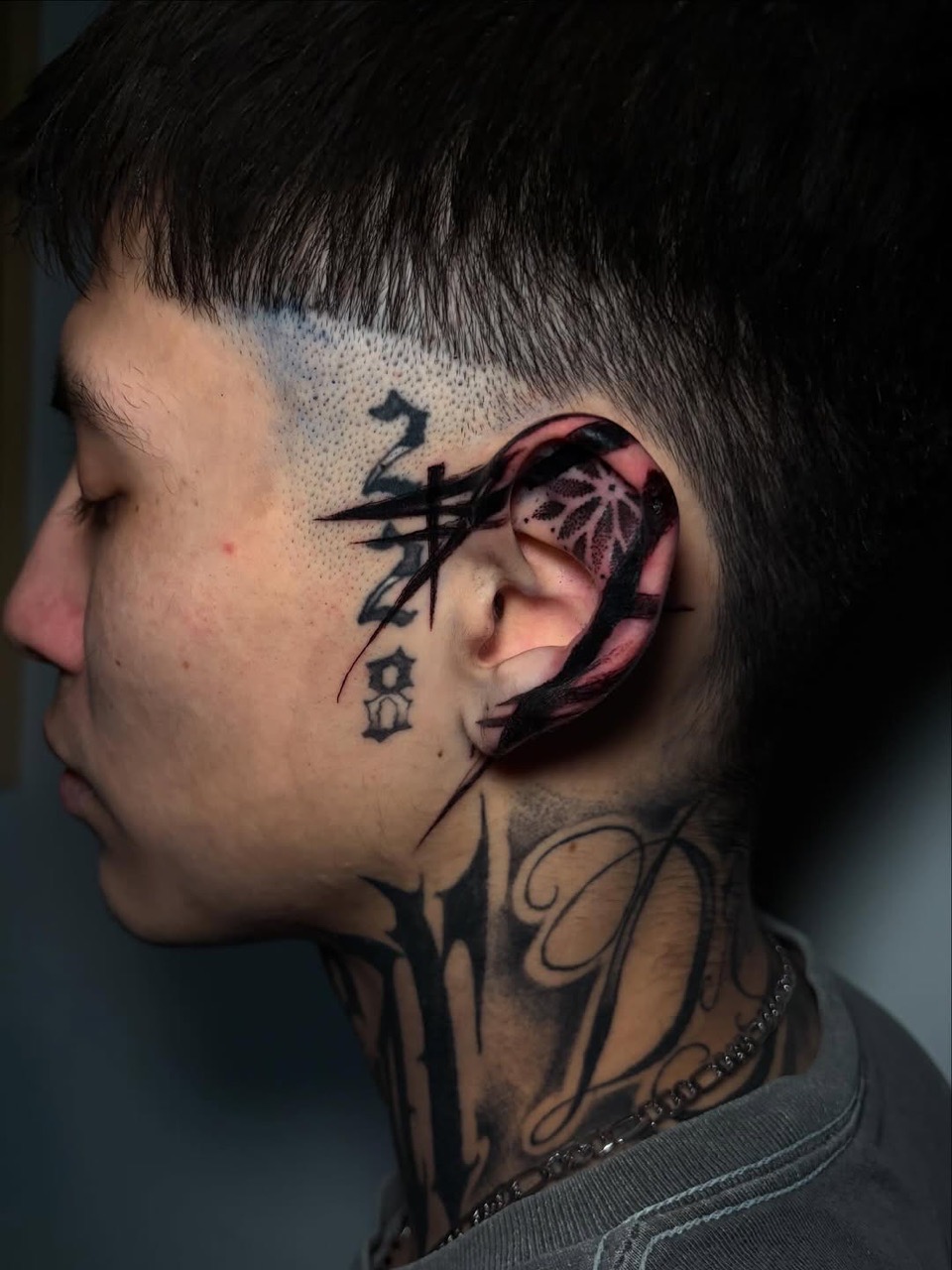 Dark art blackwork tattoo by Yæ at Yes Electric Tattoo Toronto