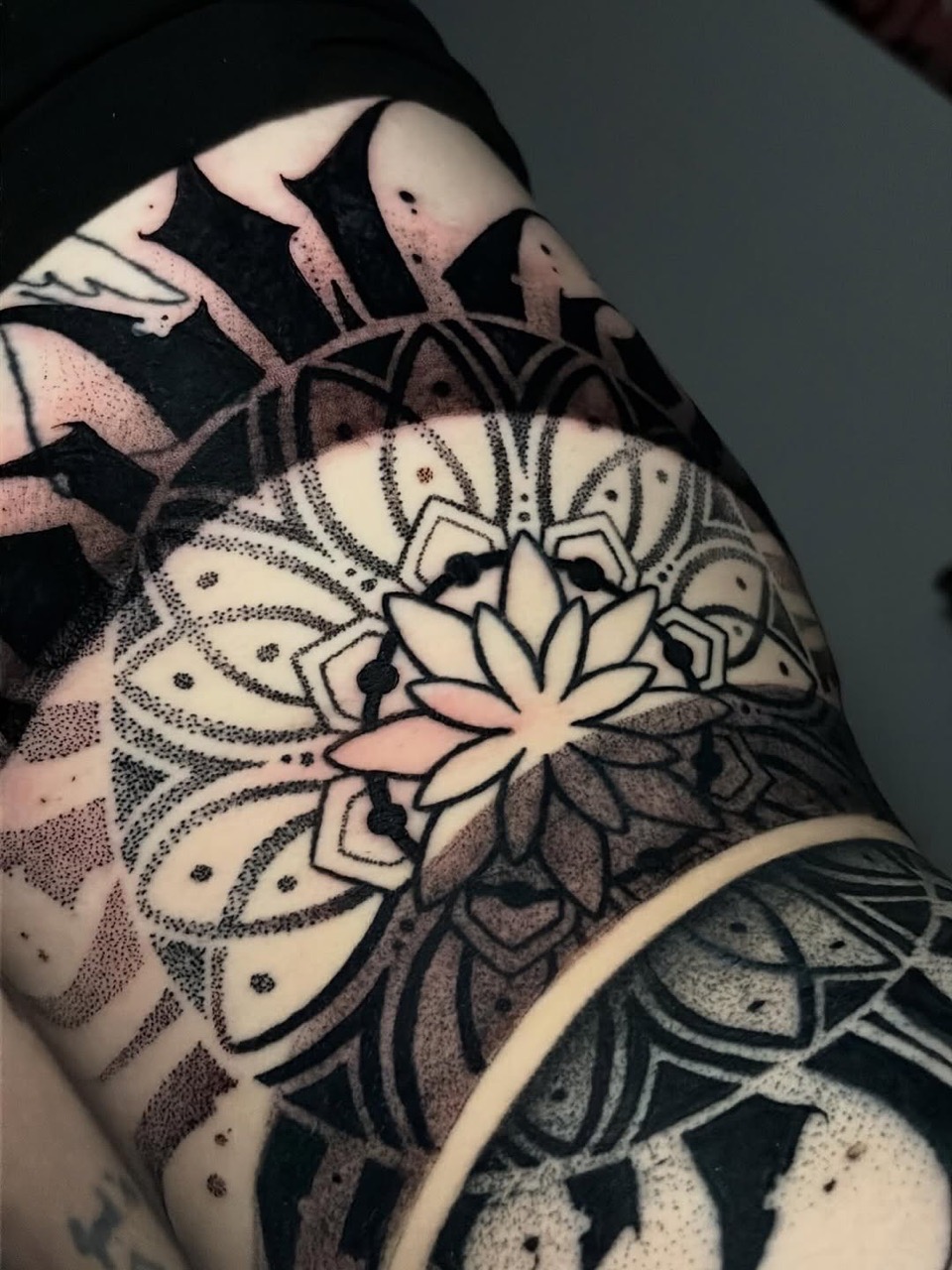 Cyber sigilism blackwork tattoo by Yæ at Yes Electric Tattoo Queen West Toronto