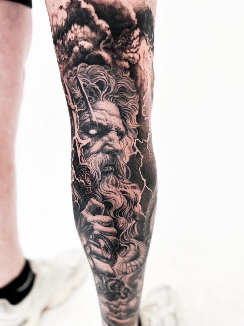 Illustrative colour tattoo by Jessie Ink of Dawn at Yes Electric Tattoo Toronto